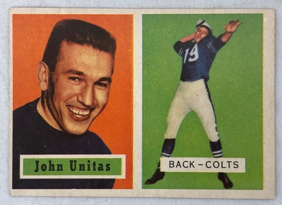 1957 Topps Johnny Unitas Football Cards