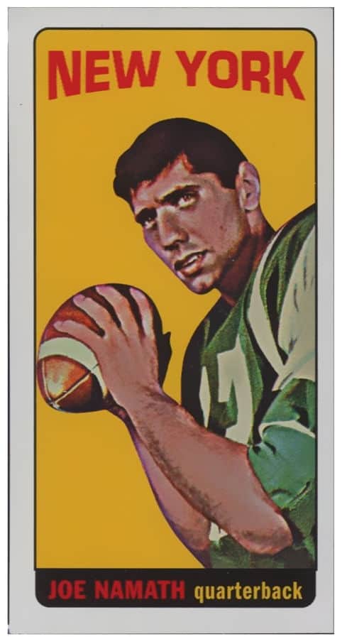 1965 Topps Joe Namath Football Cards