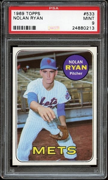 1969 topps nolan ryan baseball card value