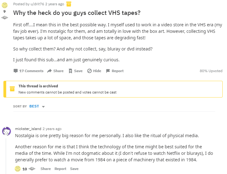 vhs tape collector