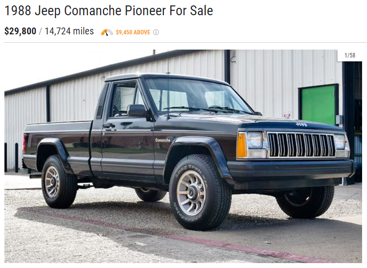1988 jeep comanche for sale