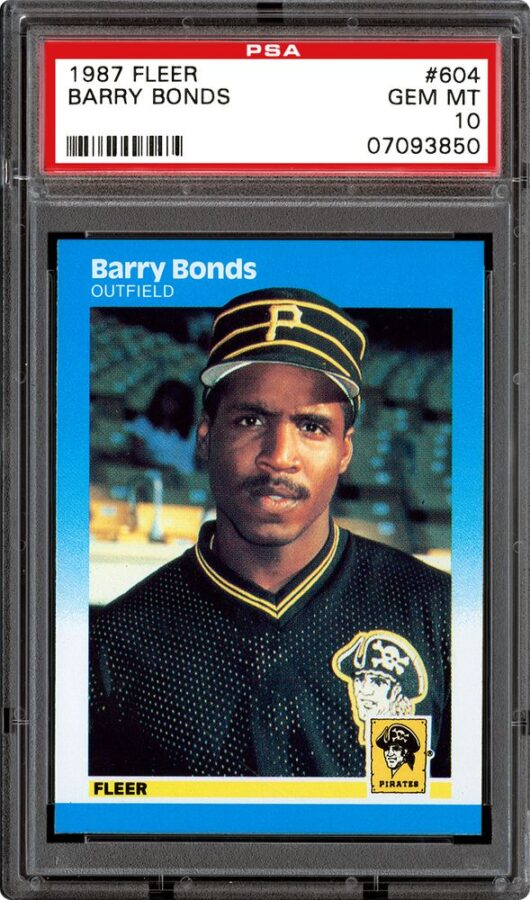 1987 fleer barry bonds rookie psa 10