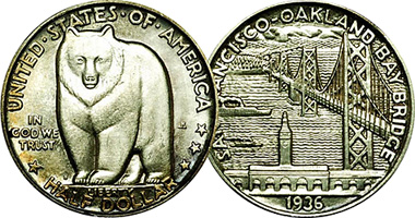 bay bridge half dollar coin