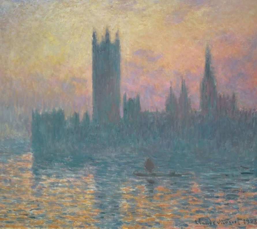 the houses of parliament sunset