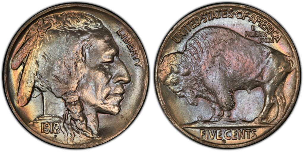 1918 7-D Buffalo Nickel