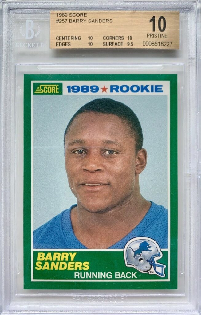 1989 Score Barry Sanders rookie card