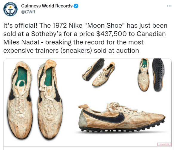 most expensive shoes nike moon shoe