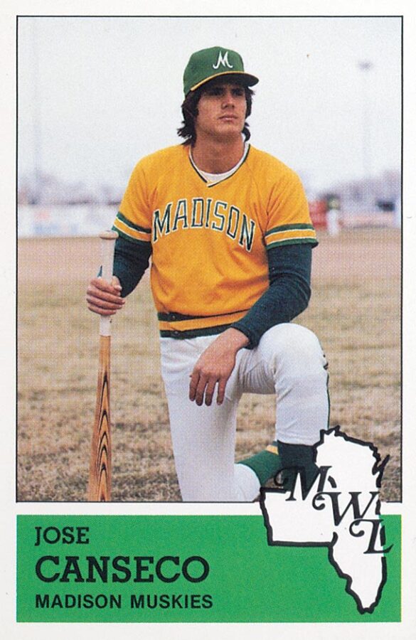 jose canseco madison muskies rookie card