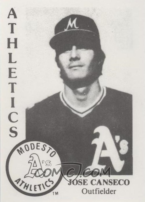 Modesto A's jose canseco rookie