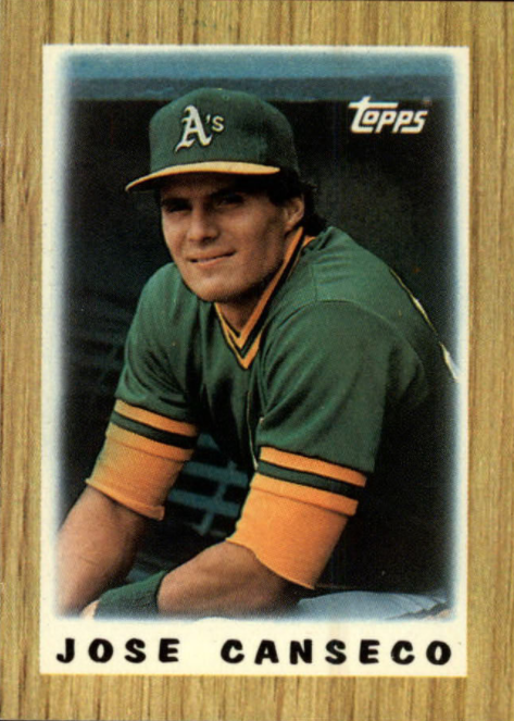 1987 jose canseco topps mini
