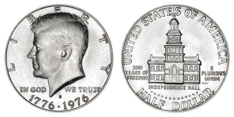 1976 bicentennial kennedy half dollar 