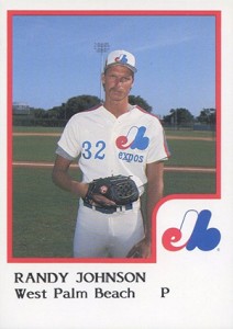 1986 ProCards West Palm Beach Randy Johnson Rookie Card 