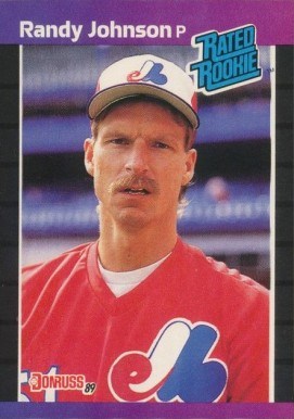 1989 Donruss Randy Johnson Rated Rookie Baseball Card