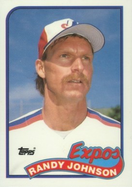 1989 Topps #647 Randy Johnson rookie card