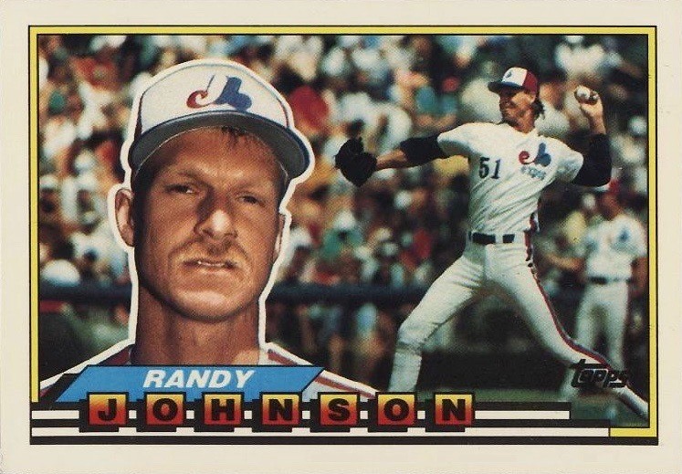 1989 Topps Big Baseball Randy Johnson Rookie Card