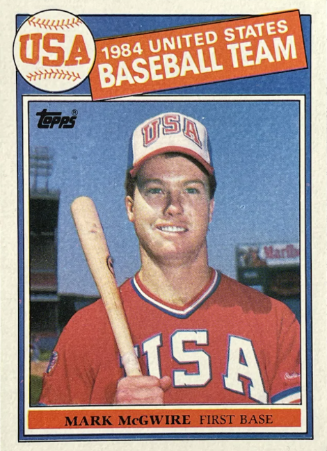 1985 Topps Mark McGwire Rookie #401