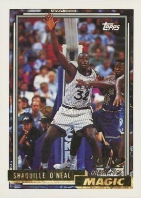1992 Topps Shaq Rookie Card Gold