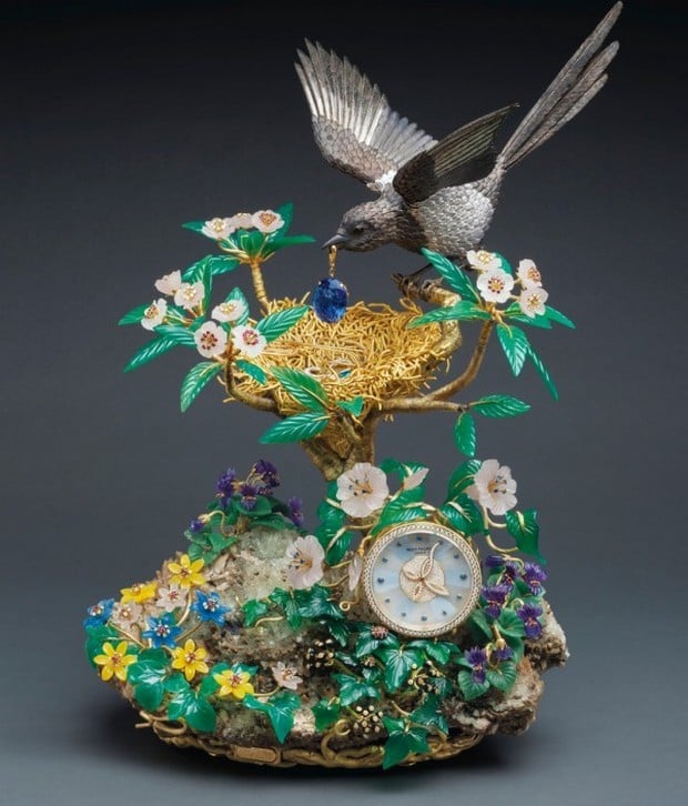 most expensive clocks Magpie's Treasure Nest Clock