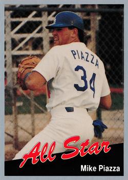 1991 Cal League All-Stars Mike Piazza Rookie Card