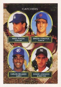 1993 Topps Mike Piazza, Carlos Delgado #701 Rookie Card