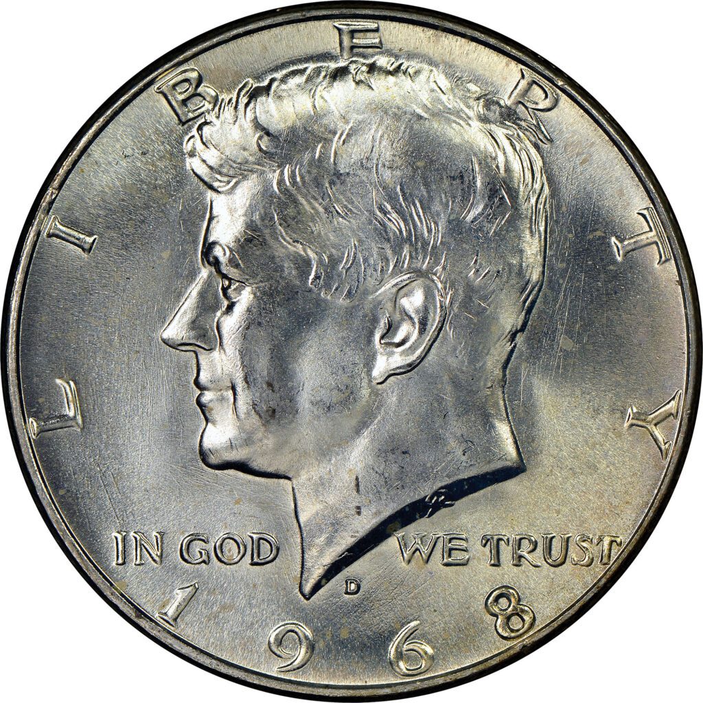 1968 kennedy half dollar